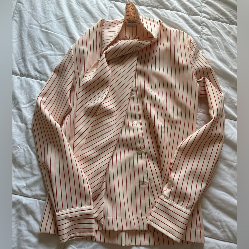 Striped Button-Up Shirt